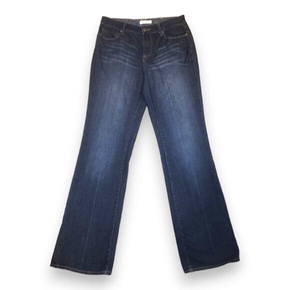 Women's Coldwater Creek Dark Wash Boot-Cut Denim Jeans Size: 8 - Picture 2 of 8